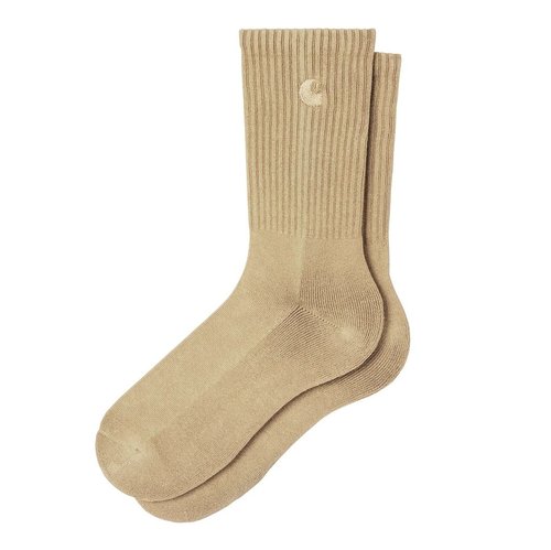 Carhartt WIP Hudson Socks - Dusty H Brown Chalk Wash - I035135_07E_5F