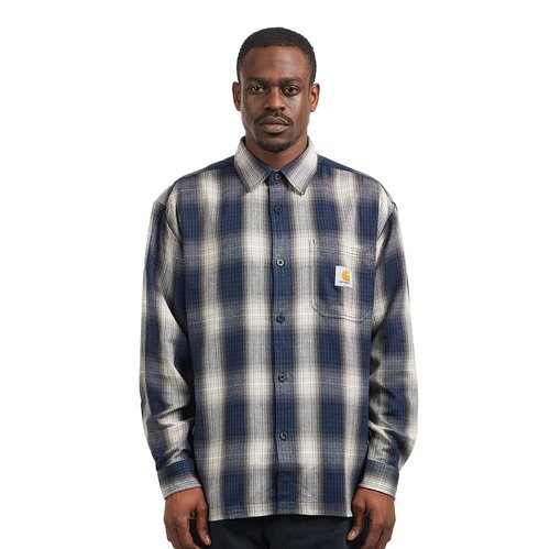 Carhartt WIP L/S Bowman Shirt 'Bowman Stripe/Juniper