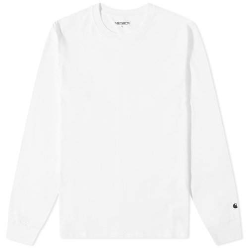 Carhartt WIP Long Sleeve Base T-Shirt - White/Black - I026265_00A_XX