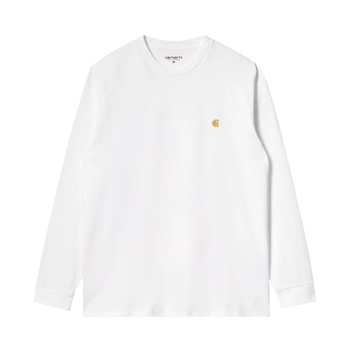 Carhartt WIP Long-Sleeve Chase T-Shirt - I026392 WHIT