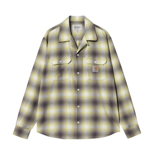 Carhartt WIP Long-Sleeve Check Shirt - I033691 BLAN