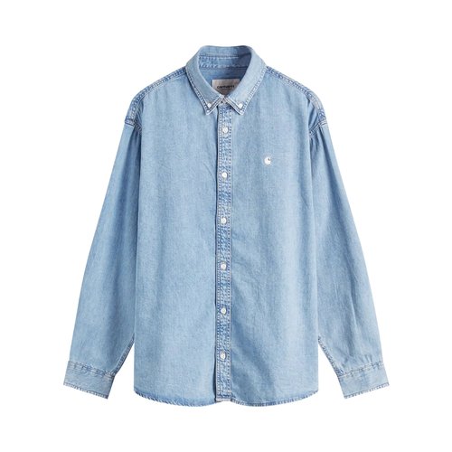 Carhartt WIP Long-Sleeve Lucas Shirt - I034525 BLUE