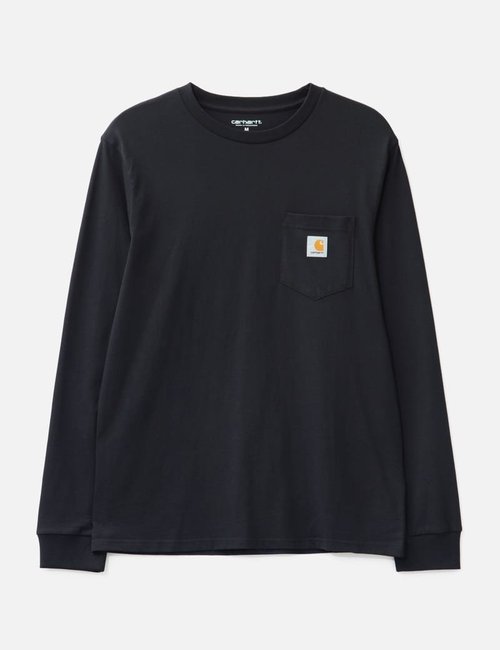 Carhartt WIP Long Sleeve Pocket T-Shirt - Black