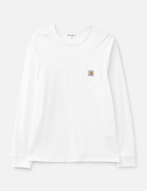 Carhartt WIP Long Sleeve Pocket T-Shirt - White