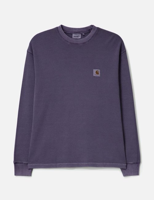 Carhartt WIP Long Sleeve Vista Waffle T-Shirt - Lokers Garment Dyed