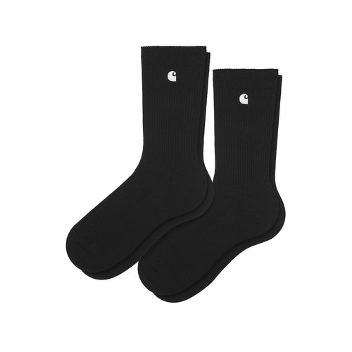 Carhartt WIP Madison Pack Socks Pack of 2 - Black/White + Black/White - I036750_1A5_XX