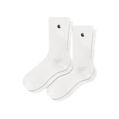 Carhartt WIP Madison Pack Socks Pack of 2 - White/Black + White/Black - I036750_1A6_XX