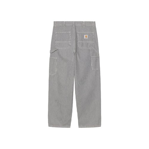 Carhartt WIP Gray & White Stripe Single Knee Trousers - Graphite/Wax - I036531_3OK_06