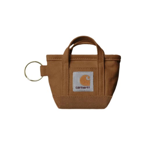 Carhartt WIP Mini Tote Bag Keychain - Hamilton Brown - I036418