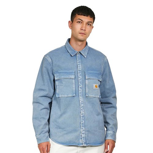 Carhartt WIP Monterey Shirt Jac Color Denim, 13.5 oz - Icy Water Worn Washed - I030291_0NW_WD