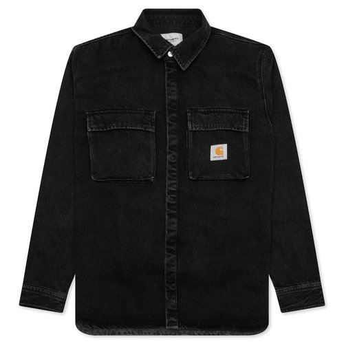 Carhartt WIP Monterey Shirt Jacket - Black Stone Washed - I031916_89_06