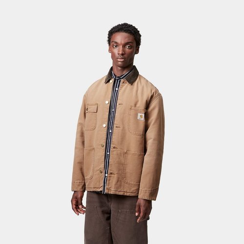 Carhartt WIP OG Chore Coat - Hamilton Brown/Tobacco Stone Canvas - I035613_00S_4O