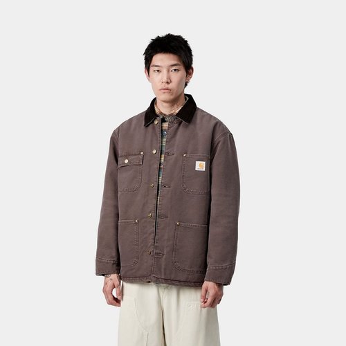 Carhartt WIP OG Chore Coat Black stone canvas - I035613_1YL_4O