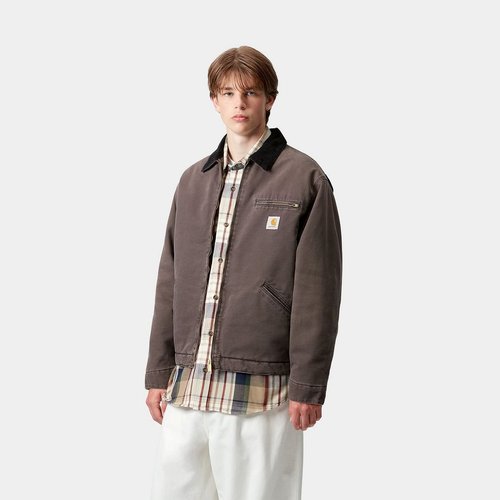 Carhartt WIP OG Detroit Jacket - Tobacco/Black Stone Canvas - I035614_1YL_4O