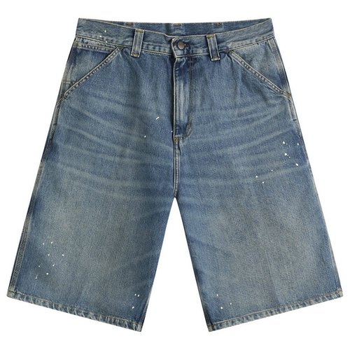 Carhartt WIP OG Single Knee Short - Blue Paint Destroy Wash - I037020_01_EJ