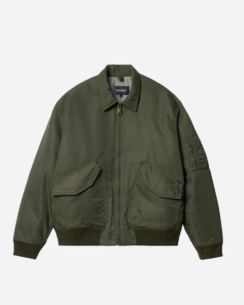 Carhartt WIP Olten Bomber Jacket 'Plant/Smoke Green