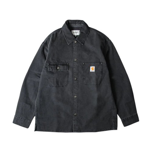 Carhartt WIP Parrish Shirt Jac Bedford, 7.8 oz - Obsidian Stone Washed - I036485_3IY_06