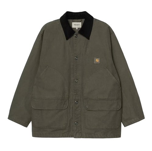 Carhartt WIP Prescott Coat - Oxide Green/Black Garment Dyed - I036983_3MX_GD
