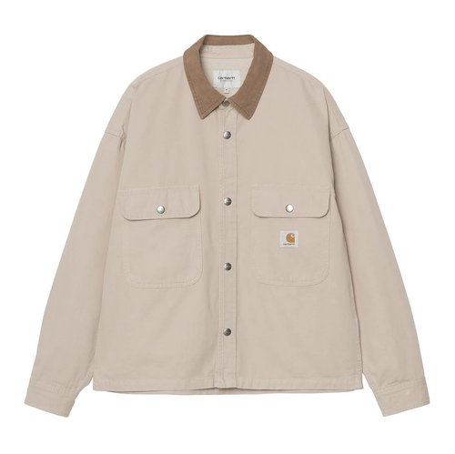 Carhartt WIP Prescott Shirt Jac Canvas, 9 oz - String/Leather Garment Dyed - I036484_3VY_GD