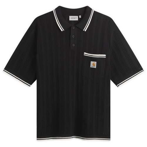 Carhartt WIP Ramsey Knit Polo - Black/Wax - I036168_K0_2X