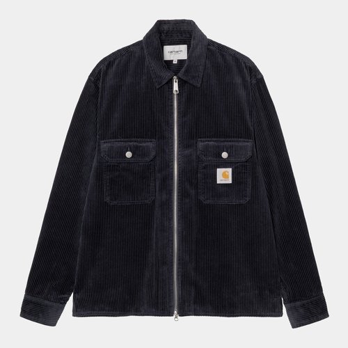 Carhartt WIP Reynold Shirt Jac - Dark Navy Rinsed - I036049_1C_02