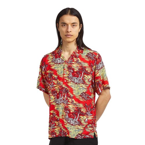 Carhartt WIP S/S Bayou Shirt - Bayou Print/Red Sunset - I031464_1HH_XX
