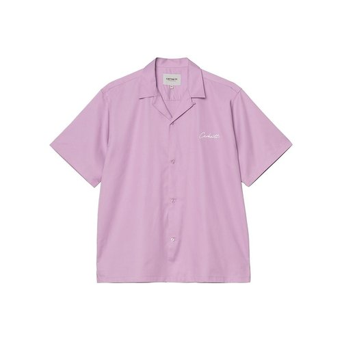 Carhartt WIP S/S Delray Shirt - Gentle Purple/White - I031465_3N7_XX