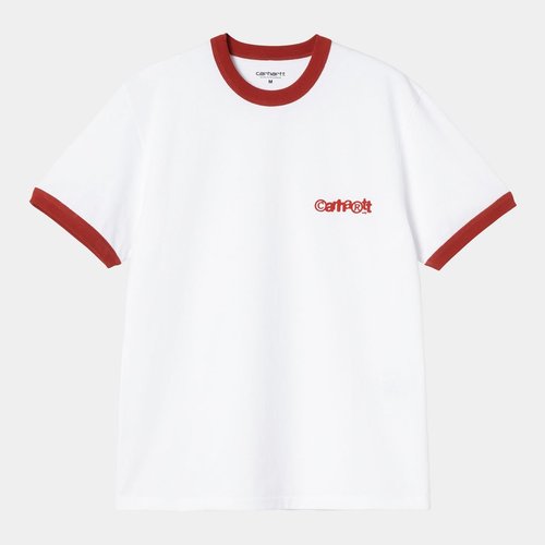 Carhartt WIP IP Ringer T-Shirt - White/Red/Red - I036267_3QD_XX