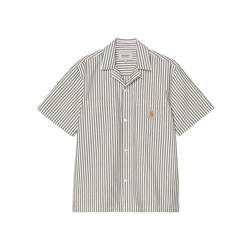Carhartt WIP S/S Leavel Shirt - Leavel Stripe/Black/Wax - I036203_3K4_XX