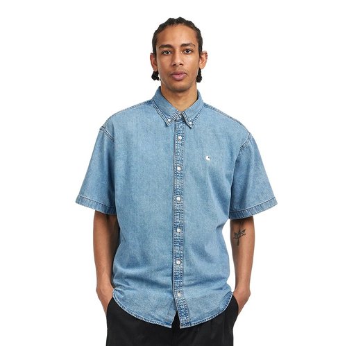 Carhartt WIP S/S Lucas Shirt - Blue Bleached - I034575_01_35