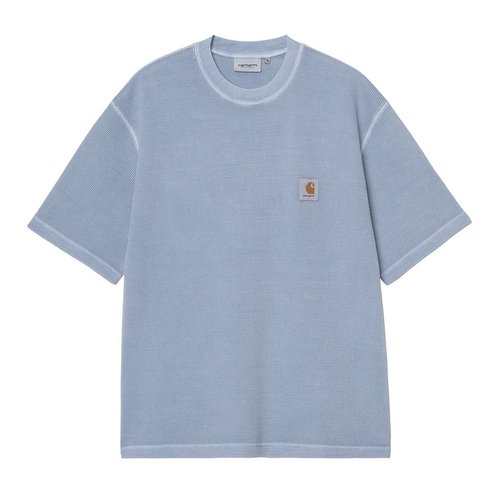 Carhartt WIP S/S Nelson Waffle T-Shirt - Gentle Blue Garment Dyed - I036185_3HX_GD