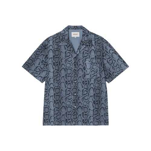 Carhartt WIP S/S Snake Camo Shirt - Velvet Blue - I036275_3QB_GD