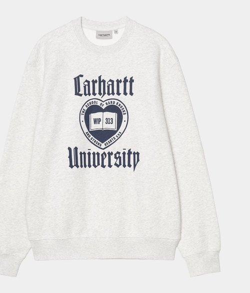 Carhartt WIP Schooling Graphic Sweatshirt - Gray - I035642_482_XX