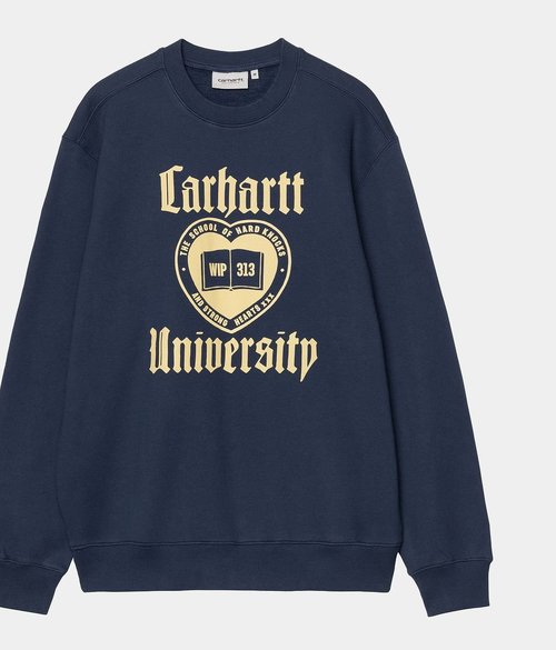 Carhartt WIP Schooling Graphic Sweatshirt - Navy - I035642_VQ_XX