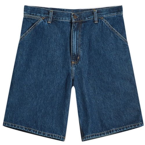 Carhartt WIP Single Knee Denim Shorts - Blue - I032026_01_06