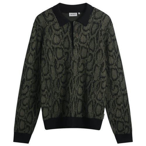 Carhartt WIP Snake Knit Polo - Leaf - I036170_3Q_LX