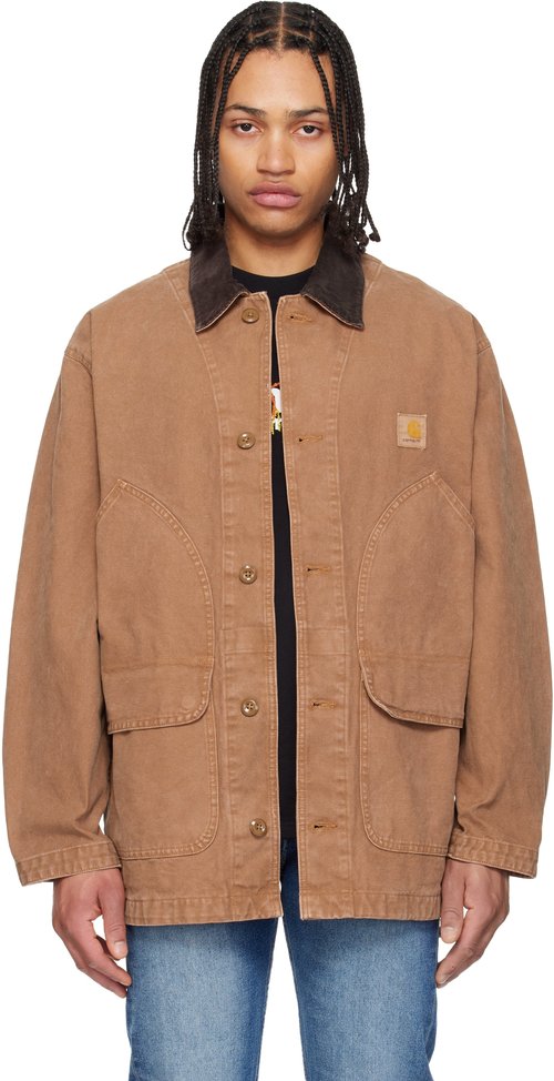 Carhartt WIP Tan Prescott Coat - SGDHamBrownTobacco - I036983XX