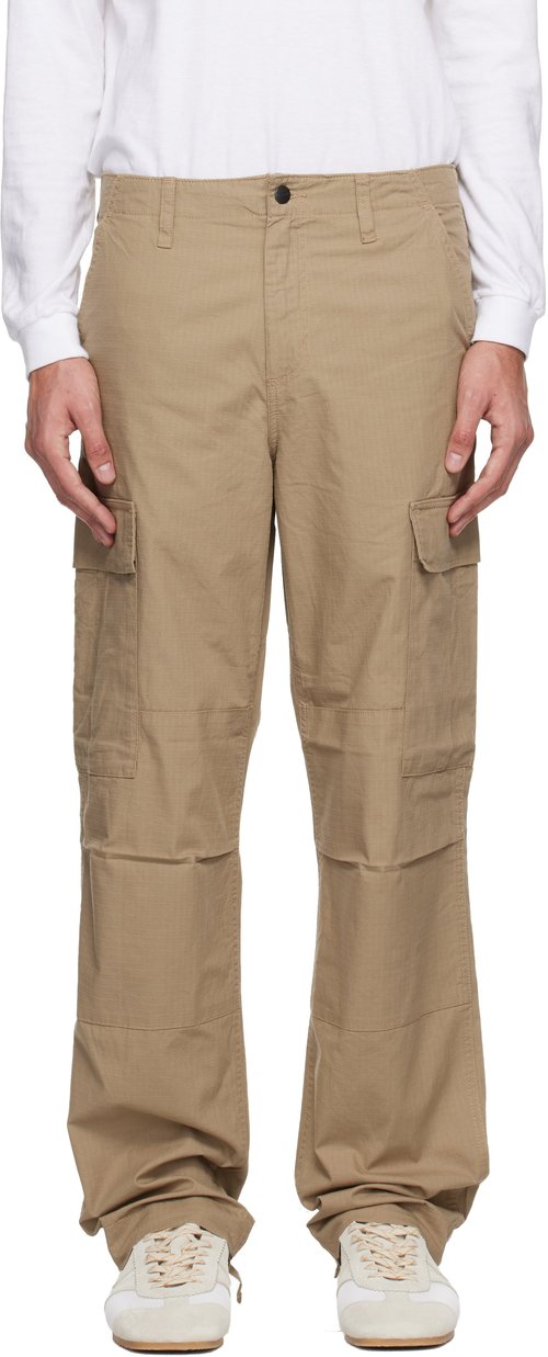 Carhartt WIP Tan Regular Cargo Pants - Leather8Y02 - I032467