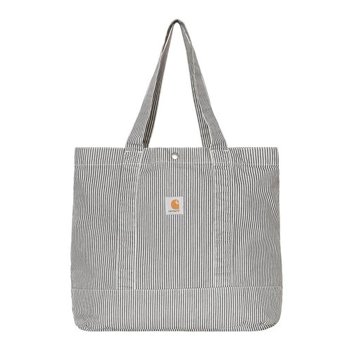 Carhartt WIP Tote Bag Hickory Stripe, 10 oz - Mercer Stripe/Graphite/Wax Bleached - I036510_3OK_35