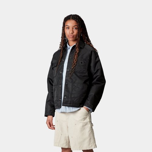 Carhartt WIP W' Alumni Chore Coat - Black/Scarlet - I035149_31Y_XX