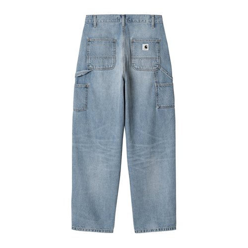 Carhartt WIP Blue Brandon Single Knee Jeans - Blue Burst Washed - I034225_01_UR