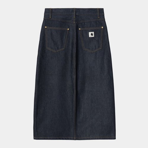 Carhartt WIP Brandon Denim Midi Skirt - Blue - I036330_01_01