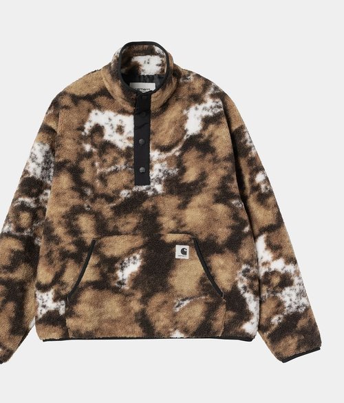 Carhartt WIP W #39 Elliot High Neck Liner Wild Dog Jacquard Black brown