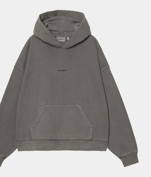 Carhartt WIP W' Hooded Benton Sweat - Graphite Garment Dyed - I034512_87_GD