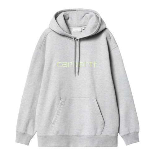 Carhartt WIP W' Hooded Carhartt Sweatshirt Ash Heather Air Green - I033648_2QM_XX