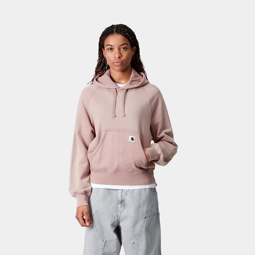 Carhartt WIP W' Hooded Hudson Sweat - Daphne Chalk Wash - I035137_1XF_5F