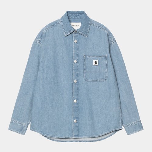 Carhartt WIP W' L/S Shirt - Blue Bleached - I035584_01_35