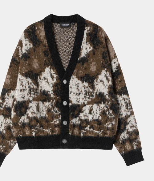 Carhartt WIP W' Merlin Cardigan Wild Dog Jacquard | brown|multicolor | L | - I035417_38X_XX