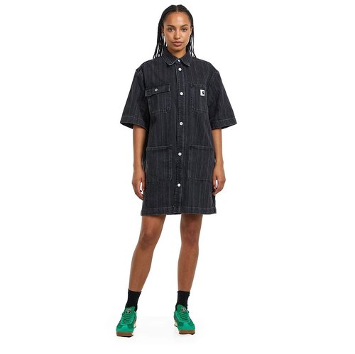 Carhartt WIP W' Rylan Dress Denim, 11.5 oz - Rylan Stripe/Black Stone Washed - I035578_32I_06