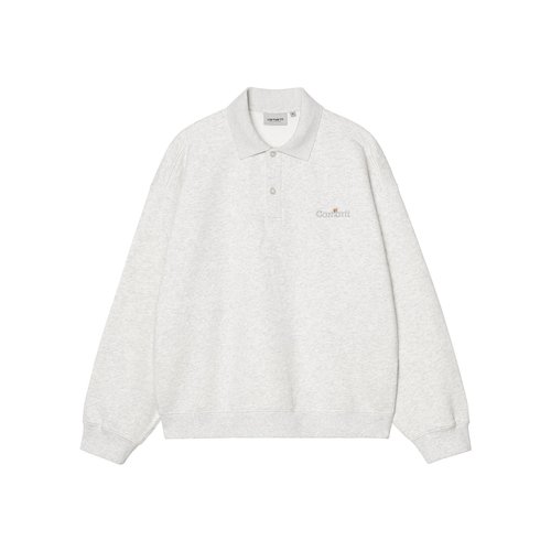 Carhartt WIP Gray WIP Label Polo - Ash Heather - I036349_482_XX